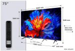 TCL 75" 4K Ultra HD QLED Flat Smart TV 75P8K