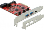 Delock PCIe x4 to 1x USB 3.2 Gen 2 USB-C, 2x USB-A, 1x internal USB 3.2 Gen 1