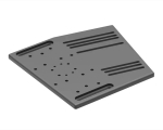 Sabelt Sim Racing Shifter & Handbrake Plate, Aluminium - Black