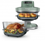 NINJA 5-in-1 XL Glass Air Fryer | AS090EUGN Crispi Pro | Power 2050 W | Capacity 5.7 L | Moss Green