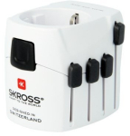 Skross PRO power plug adapter Universal White