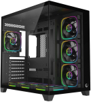 RAMPAGE PC Case with Tempered Glass, Black