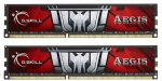 G.Skill Aegis 16GB DDR3-1600 CL11 Unbuffered Memory Kit 2x8GB