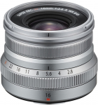 Fujifilm Fujinon XF 16mm f/2.8 R WR lens, silver