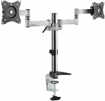 LogiLink Dual monitor mount 13-27, aluminum