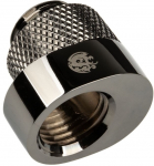 Bitspower X-Cross Adapter G1/4 Zoll AG auf G1/4 Zoll IG - 5mm Versatz, schwarz gl&auml;nzend