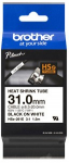 Schrumpfschlauchkassette Brother 31,0mm wei&szlig;schwarz HSE261E