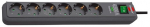 Brennenstuhl Eco-Line 6-Socket Surge Protector 5m Anthracite