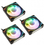 Kolink Umbra X 120mm ARGB High Performance PWM Fan Triple Pack - Black