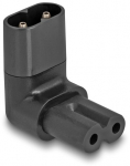 Delock power adapter IEC 60320 C8 to C7 plug/socket 2.5A 90&deg;