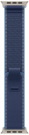 Apple | 49mm Blue/Bright Blue Trail Loop - S/M - Natural Titanium Finish