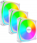Montech RX120 PRO PWM Reverse ARGB Fan 3-Pack 120mm White