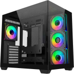 Cooler Master Elite 681 PC case black tempered glass x2