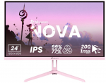 Arozzi Nova 24" IPS 200Hz FHD Gaming Monitor - Pink