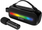 Speaker SVEN PS-255, black (12W, Bluetooth, FM, USB, karaoke mic, 3600mAh)