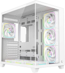 RAMPAGE PC Case with Tempered Glass, White
