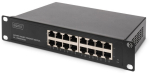 DIGITUS Switch 16-Port Gigabit 10" Unmanaged schwarz