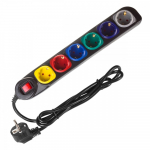 Maclean Power strip 250VAC/10A 1,5m MCE509 B