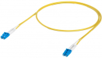 OS2 Duplex LC-LC UPC Glasfaser-Patchkabel (gelb, 1 Meter)