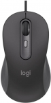 Logitech Signature M520 L Wired Mouse for Business USB-C Gray