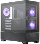 Cooler Master Elite 690 ATX Mid-Tower Case, TG, 4x ARGB, Wood