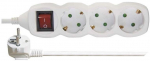 Power Strip SCHUKO with switch &ndash; 3 sockets, 3m, 1,5mm&sup2;