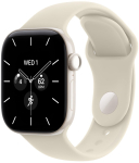 Apple Watch Series 12 GPS + Cellular 42mm Pearl White Ceramic Case with Sand Sport Band - S/M | Apple