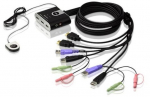 ATEN 2-Port USB HDMI KVM Switch with Audio