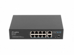 LANBERG switch PoE 19inch 10-port 100MB