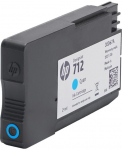 HP 712 3-Pack 29-ml Cyan DesignJet Ink