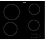 Whirlpool AKT 801/NE hob Black Built-in 58 cm Ceramic hob 4 zone(s)