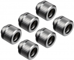EK Water Blocks EK-Quantum Torque HDC 12 - Pack of 6, Satin Titanium