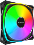 Montech AX120 PRO PWM ARGB fan 3-pack 120mm black