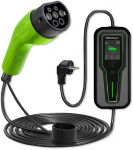 Qoltec Adjustable 2in1 Type 2 EV Charger 3.5kW 230V LCD 5m