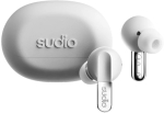 Sudio N3 Pro Bluetooth in-ear ANC earbuds w/mic, Chrome White