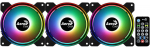 Aerocool Saturn 12F Pro ARGB LED L&uuml;fter, 3er-Pack inkl. Controller - 120mm