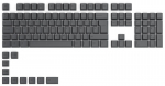 Glorious GPBT Keycaps - 115 PBT Tastenkappen, ISO, ES-Layout, Black Ash
