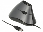 Ergonomic vertical optical 5-button USB mouse