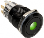 Dimastech Vandalism Switch/Button 19mm Blackline Dot RGB
