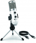 Fifine K056A microphone for gaming, podcasts, streams, tripod, white