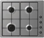 Candy Smart CHW6LBX/4U Stainless Steel Built-in Gas Hob 60 cm, 4 Zones