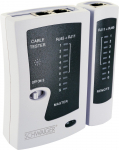 Schwaiger Netzwerkkabeltester RJ45RJ11 wei&szlig;