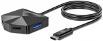 Manhattan 4-Port USB Hub USB-C Stecker 2xUSB-C 2xUSB-A Port
