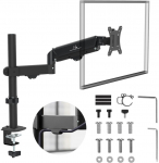 Maclean monitor mount, gas spring, 17"-32", 2-10kg, black, MC-135