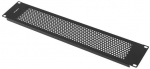 LANBERG 19" Blindabdeckung perforiert 2U schwarz