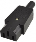MicroConnect IEC Power Adaptor C13 PlugC13 Socket, Straight, Black10A 250V