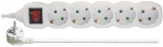 Power Strip SCHUKO with switch &ndash; 5 sockets, 3.0m, 1,5mm&sup2;