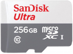 SanDisk Ultra microSD cards 100MB/s (White/ Gray) without adapter - 256GB
