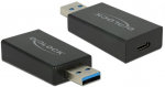 Delock Converter USB 3.1 Gen 2 Type-A male > USB Type-C female Active black
