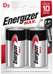 ENERGIZER BATTERY MAX D LR20, 2 pcs. ECO packaging